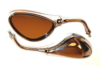 Spiegel Set Universeel Kort Chroom