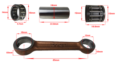 Drijfstang set Sachs 50cc 85mm