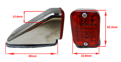 Ness Style Markeringsljus Rött