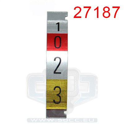 Schakelhandel Plaatje Zundapp 3V Magura