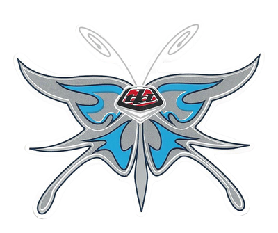 Dekal – Troy Lee Design – Fjäril – Blå