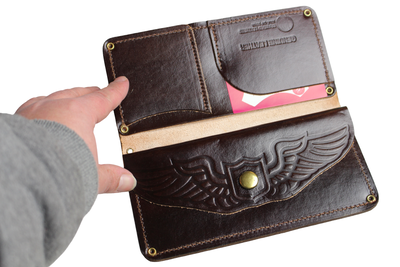 Bikers Plånbok – Norton – Brun