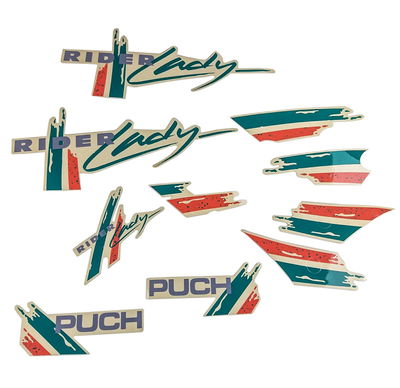 Dekal Puch Rider Lady Set