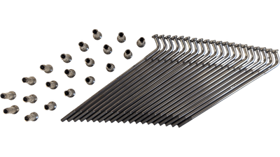 Kromade Ekrar med Nipplar (20 st) – 4,0/5,16 x 145 mm (Nippel lång böj)