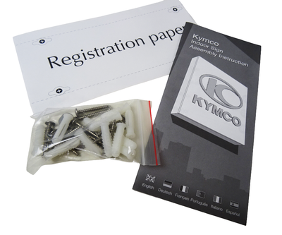 Kymco originaal dealer reklame bak 50x50x12cm