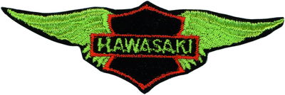 Tygmärke Kawasaki – Vinge – 10 cm