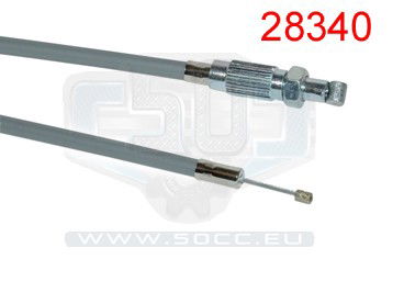 Gaswire Zundapp 517 Ks50 Grå +15Cm