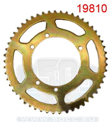 Achtertandwiel 53t Gilera Zulu 100mm 6 bouts