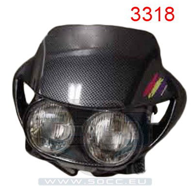 Framljus Kåpa Universal Karbon