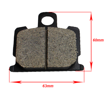 Bromsklossar Yamaha RD50MX Fyrkantig Fram