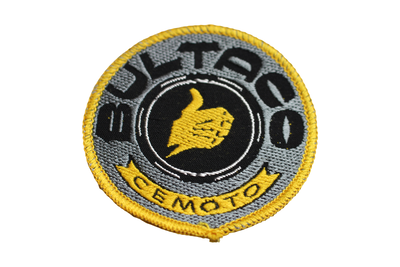 Tygmärke – Bultaco – Runt – Gult