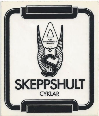 Dekal Skeppshult Cyklar – Genomskinlig plast, screentryckt