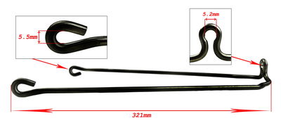 Stagsats 26 tum för stålskärm svart