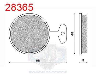Bromsklossar Yamaha RD250 / RD350 / RD400 Newfren
