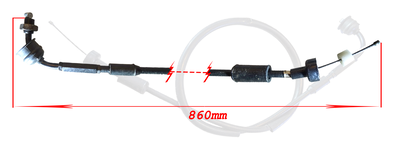 Gaswire Yamaha DT50R AC 92-97 överste delen
